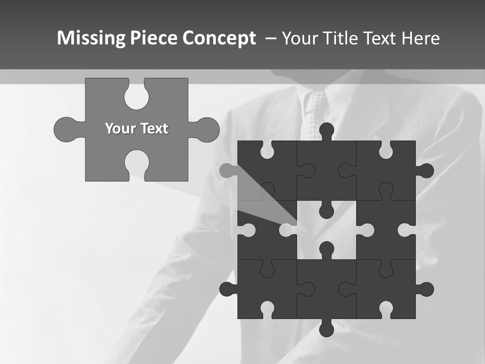 Intelligent Elderly Man PowerPoint Template