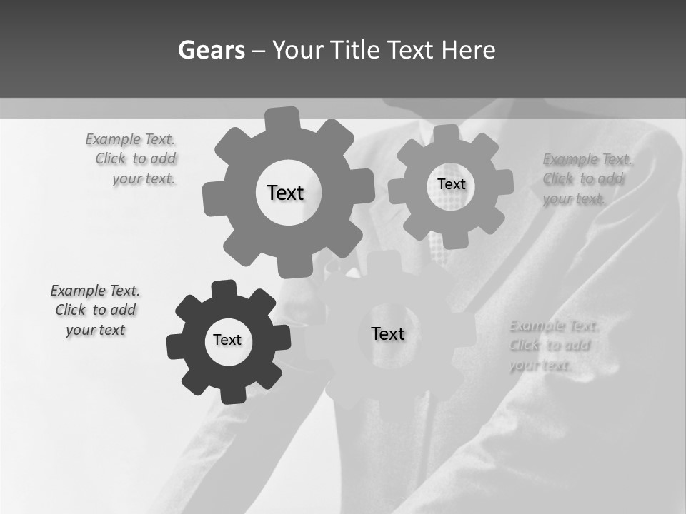 Intelligent Elderly Man PowerPoint Template