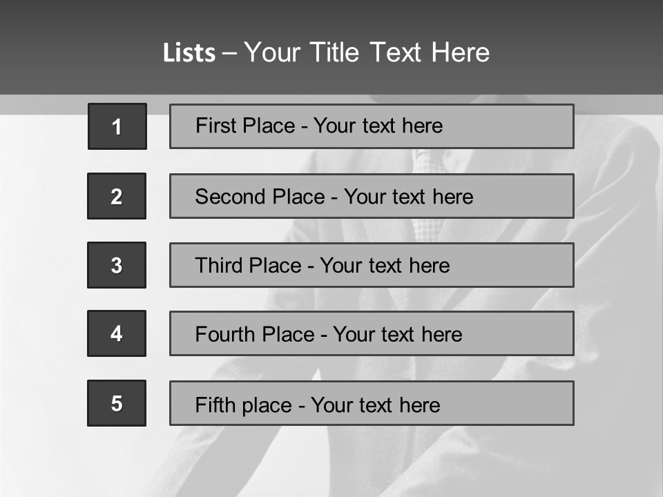 Intelligent Elderly Man PowerPoint Template