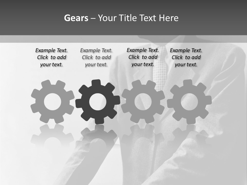 Intelligent Elderly Man PowerPoint Template