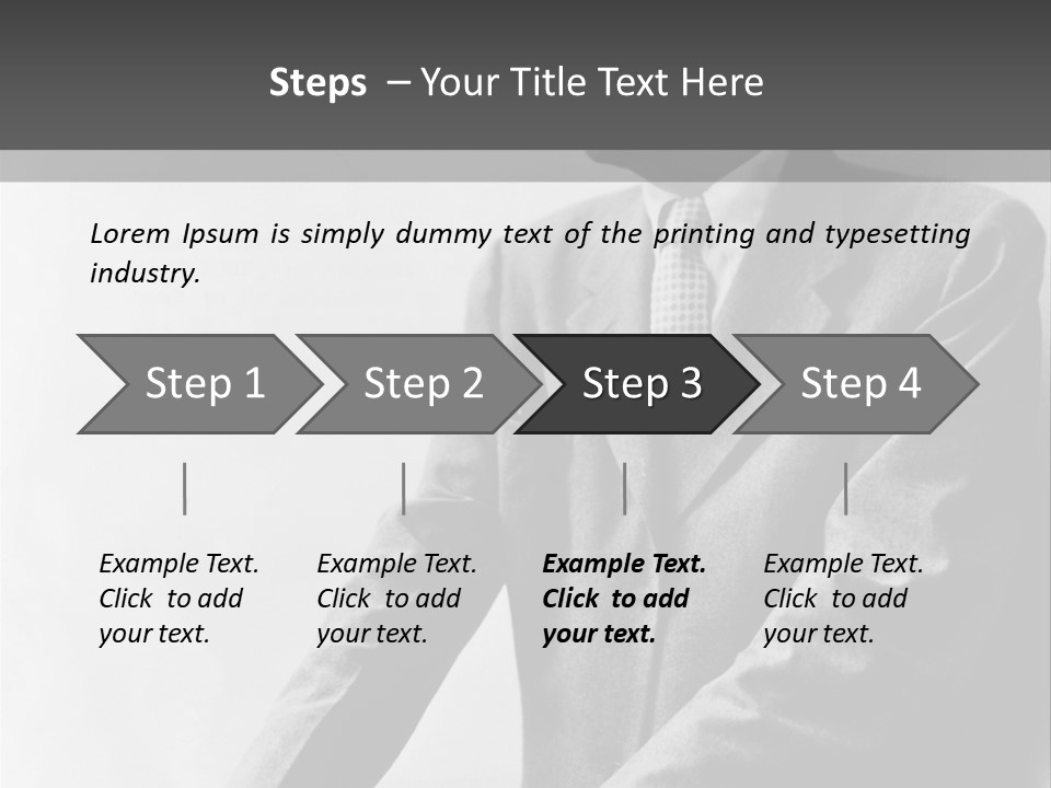 Intelligent Elderly Man PowerPoint Template