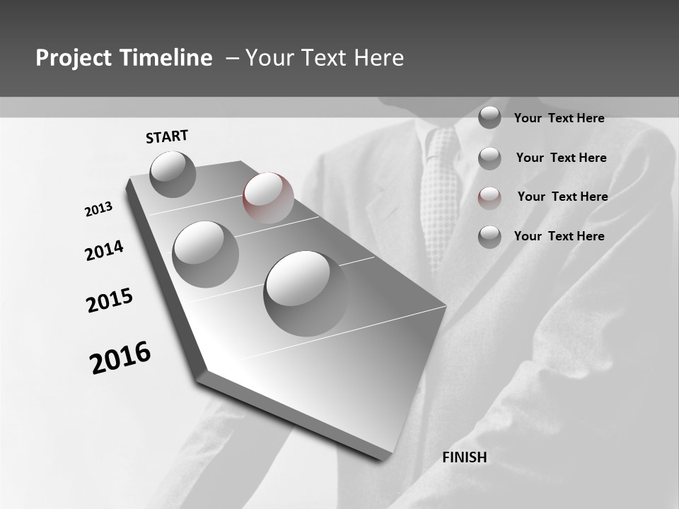 Intelligent Elderly Man PowerPoint Template