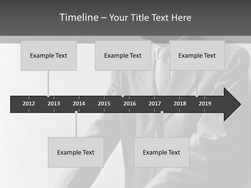 Intelligent Elderly Man PowerPoint Template