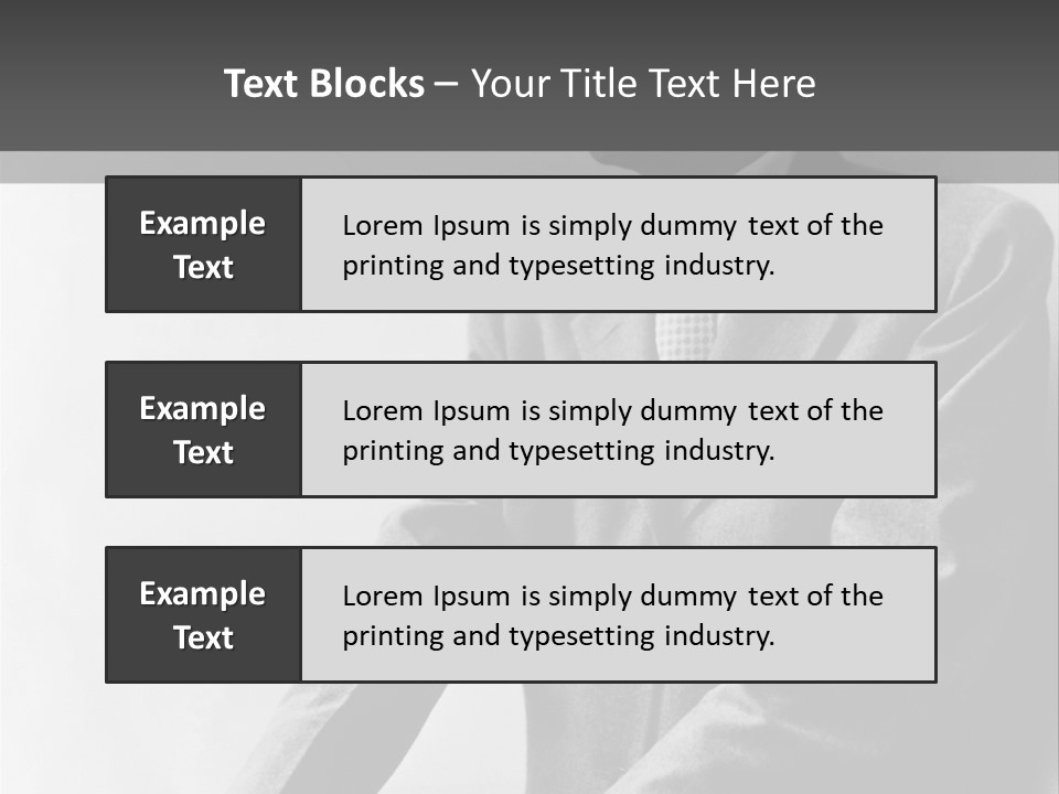 Intelligent Elderly Man PowerPoint Template