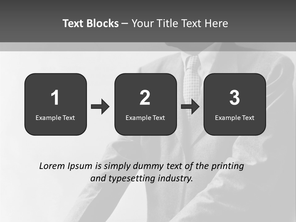 Intelligent Elderly Man PowerPoint Template