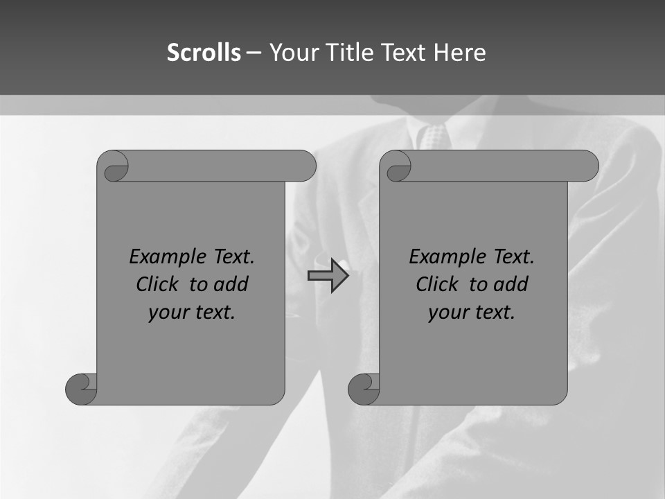 Intelligent Elderly Man PowerPoint Template