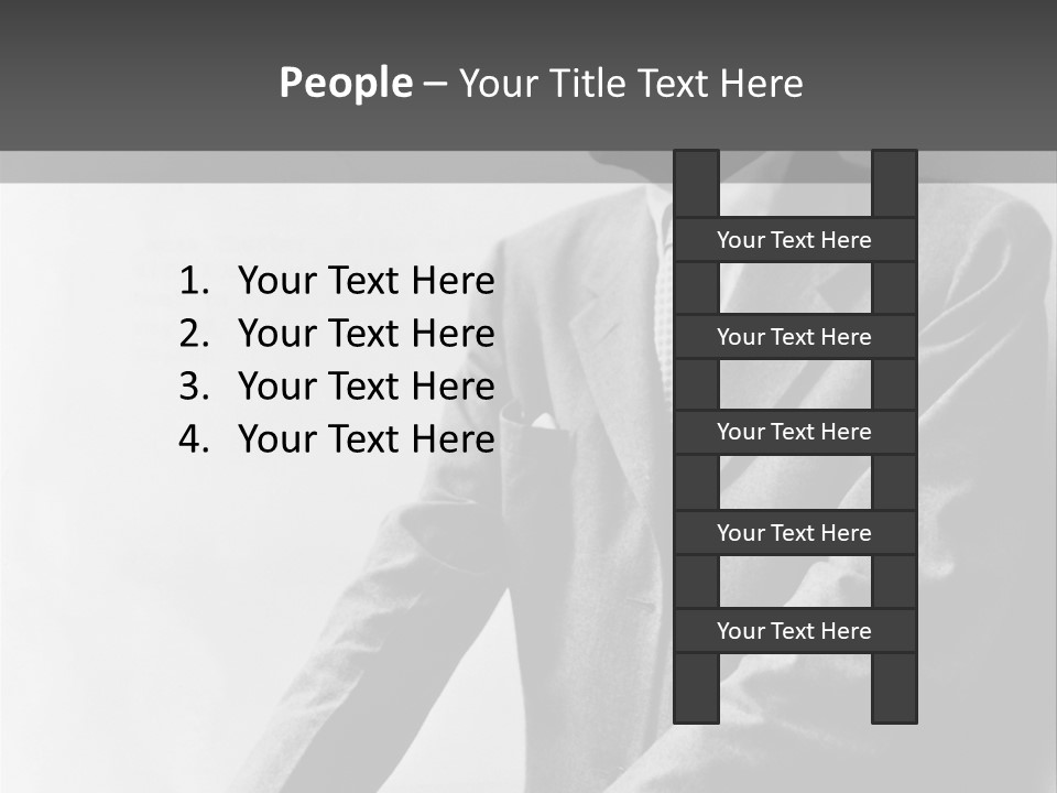 Intelligent Elderly Man PowerPoint Template