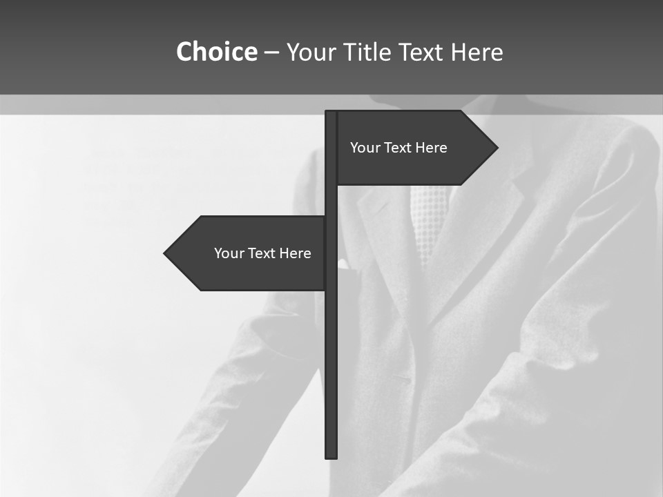 Intelligent Elderly Man PowerPoint Template