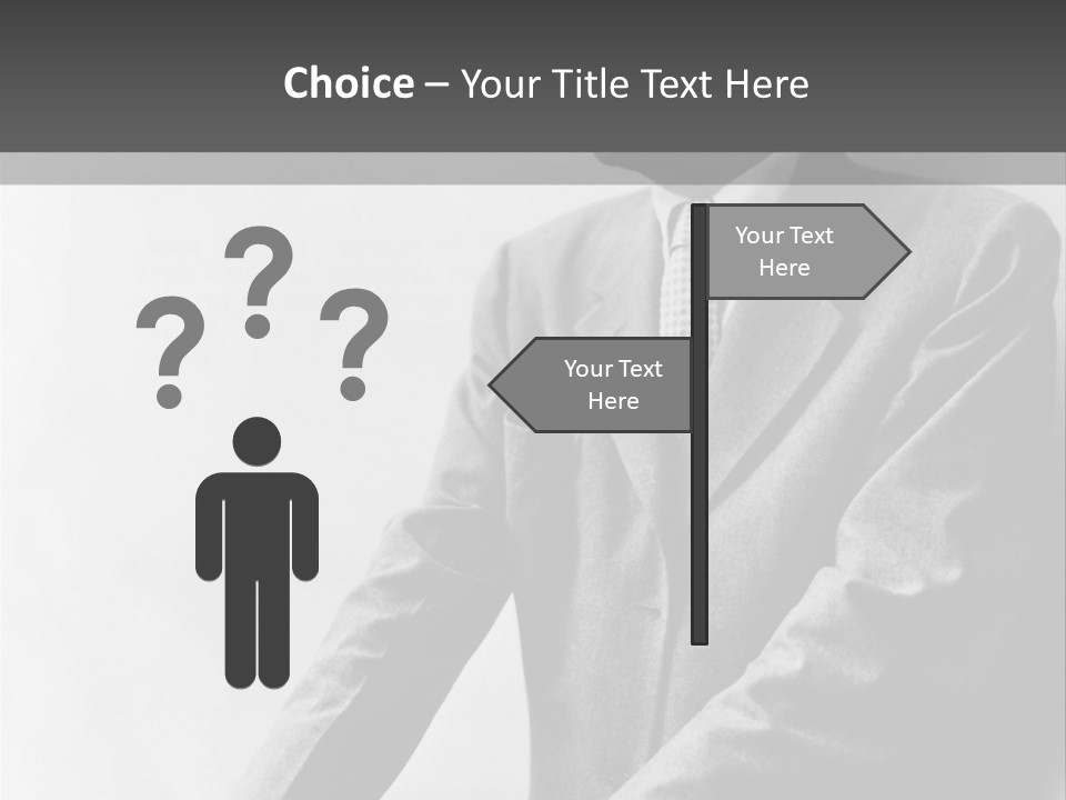 Intelligent Elderly Man PowerPoint Template