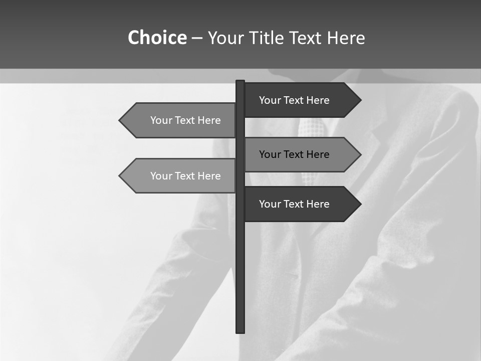 Intelligent Elderly Man PowerPoint Template