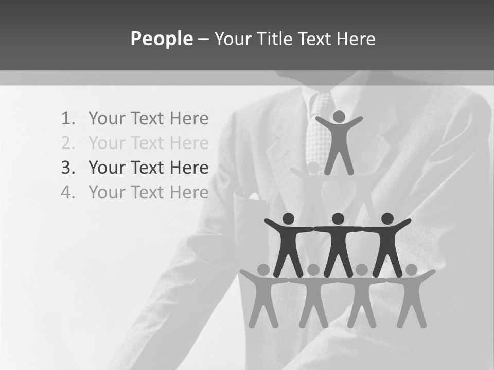 Intelligent Elderly Man PowerPoint Template