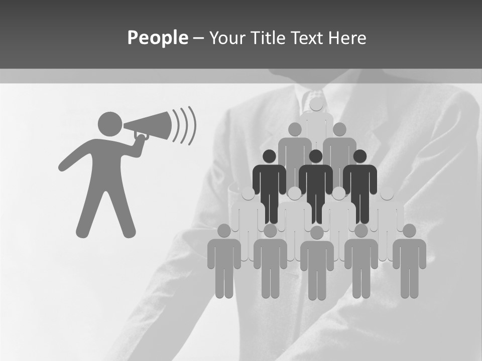 Intelligent Elderly Man PowerPoint Template