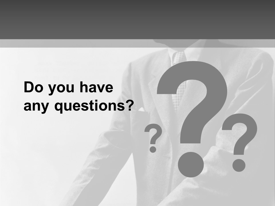 Intelligent Elderly Man PowerPoint Template