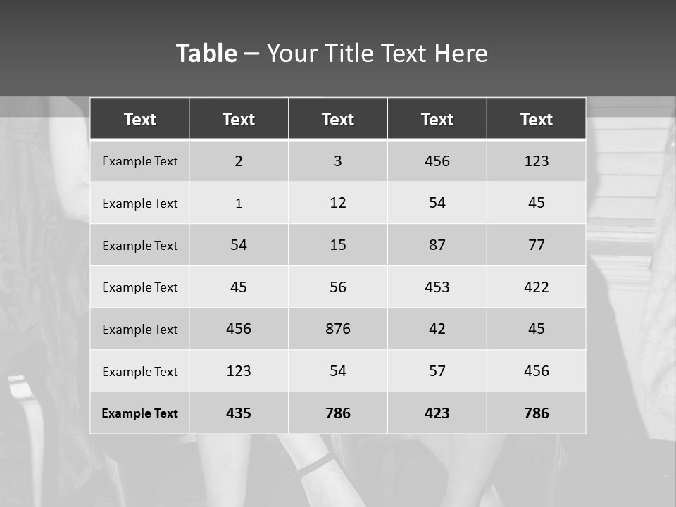 Women Actively Talking Black And White Photo PowerPoint Template