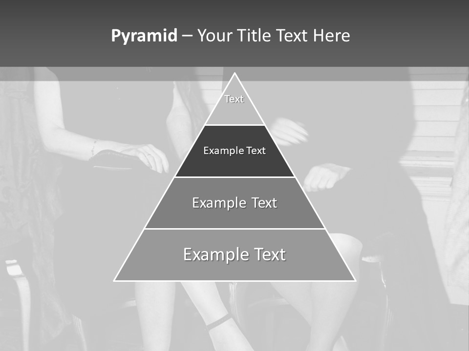 Women Actively Talking Black And White Photo PowerPoint Template