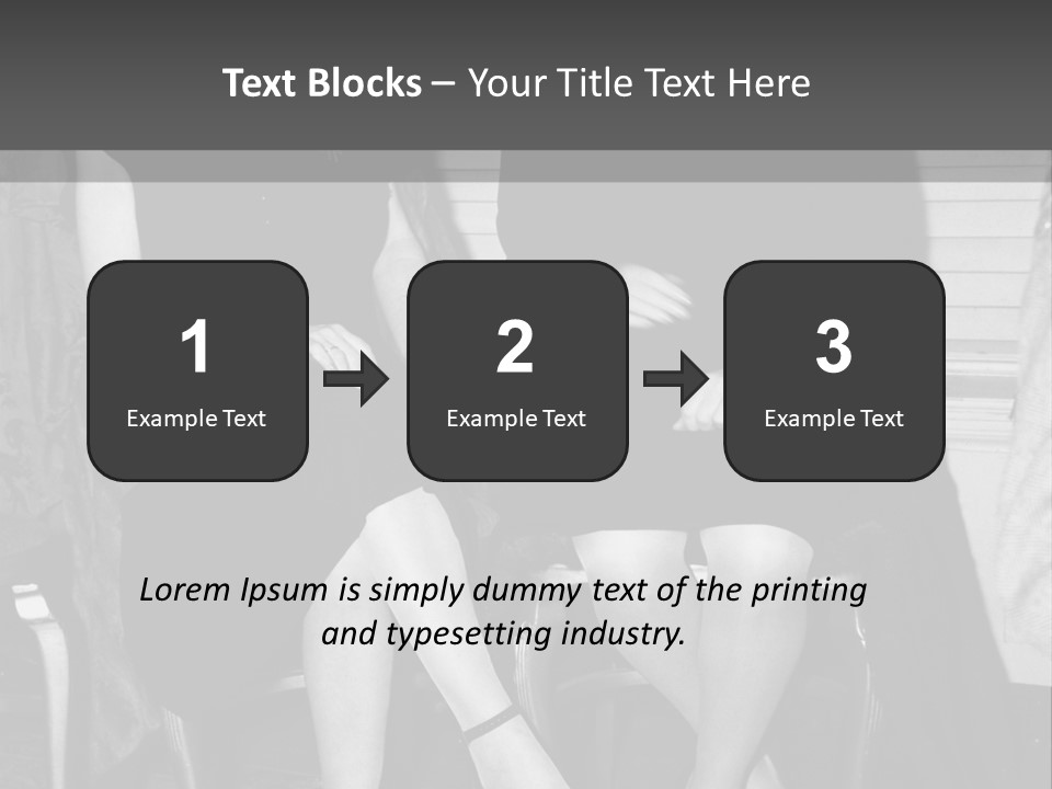 Women Actively Talking Black And White Photo PowerPoint Template