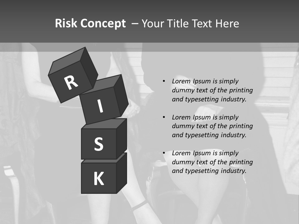 Women Actively Talking Black And White Photo PowerPoint Template