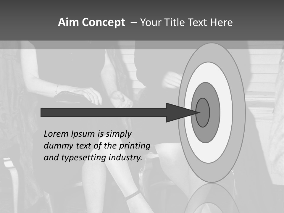 Women Actively Talking Black And White Photo PowerPoint Template