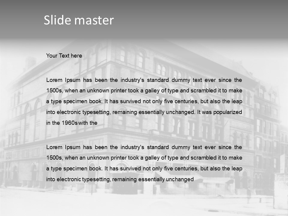 Building In The Retro Style PowerPoint Template