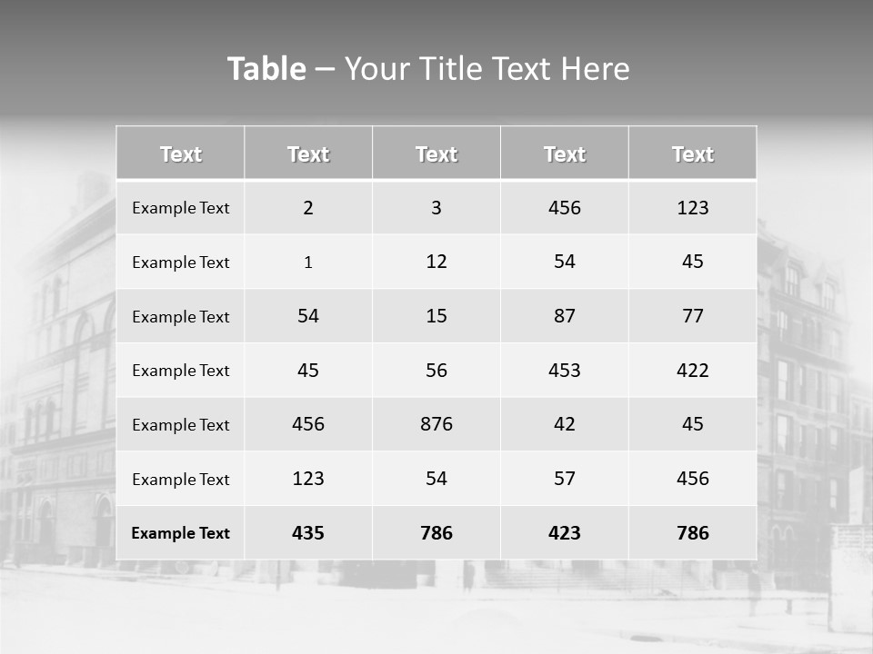 Building In The Retro Style PowerPoint Template
