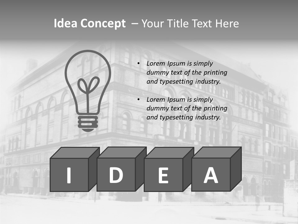 Building In The Retro Style PowerPoint Template