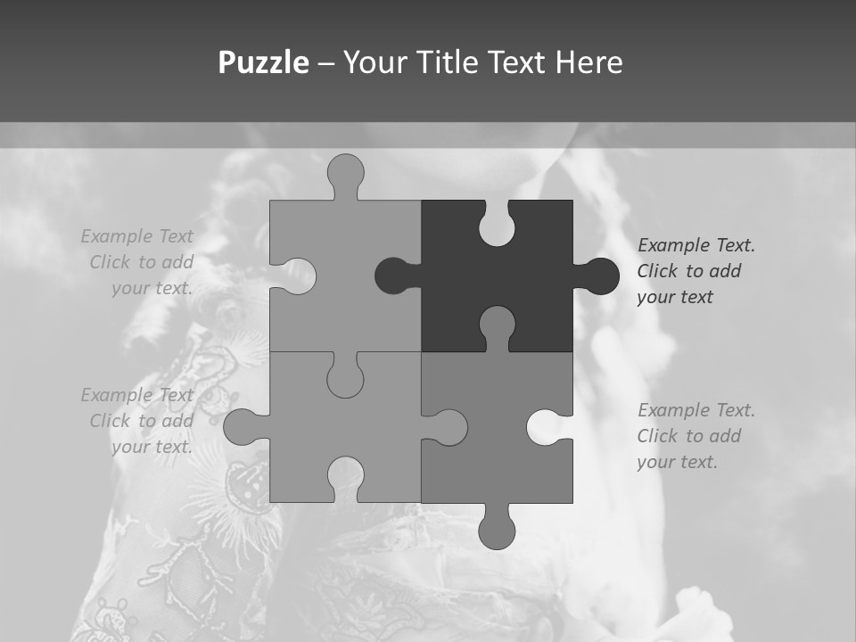 A Young Girl Age 20 PowerPoint Template