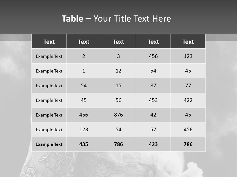 A Young Girl Age 20 PowerPoint Template