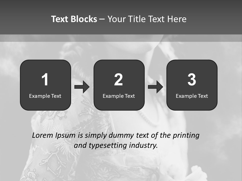 A Young Girl Age 20 PowerPoint Template