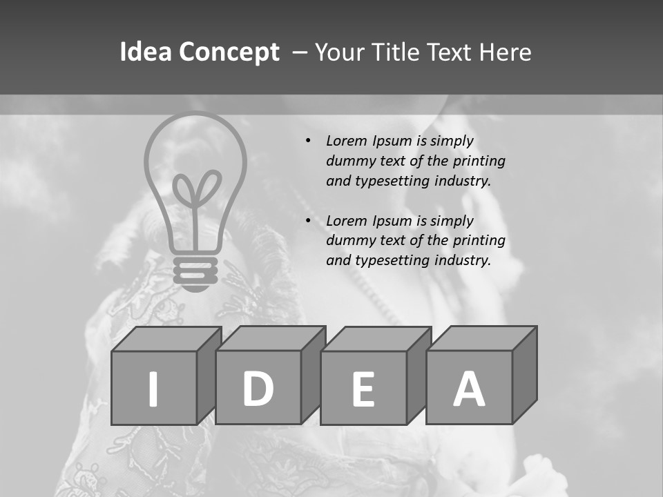 A Young Girl Age 20 PowerPoint Template