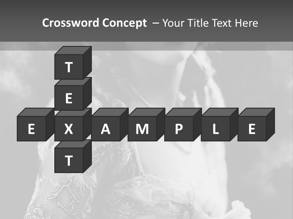 A Young Girl Age 20 PowerPoint Template