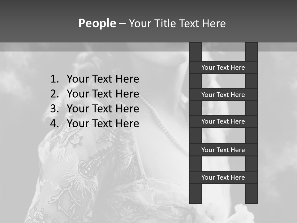 A Young Girl Age 20 PowerPoint Template