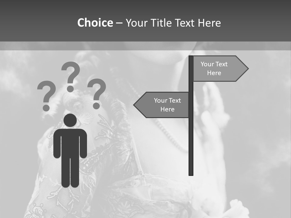 A Young Girl Age 20 PowerPoint Template