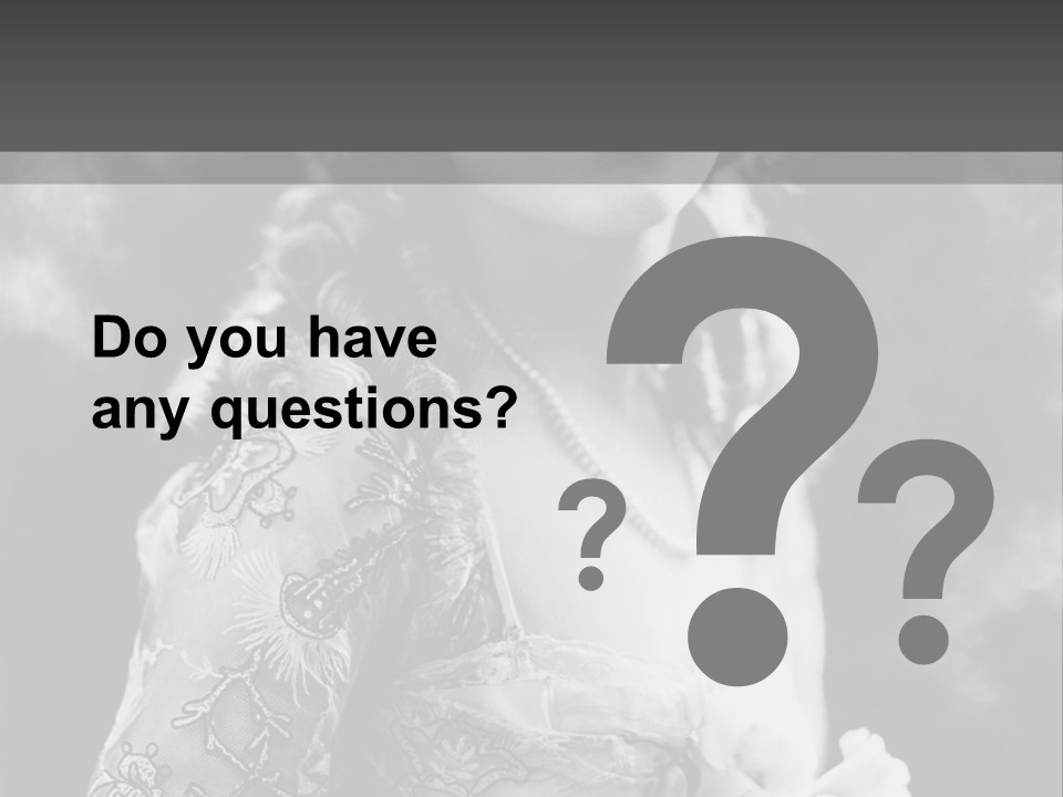 A Young Girl Age 20 PowerPoint Template