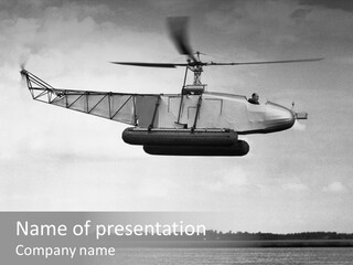 The First Helicopter In The World PowerPoint Template