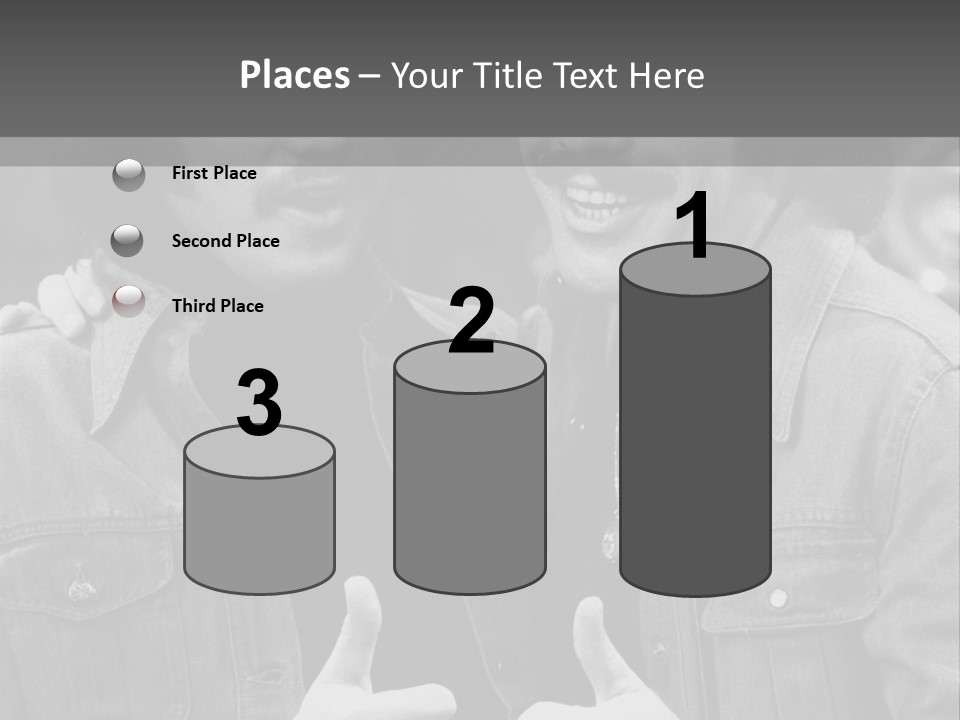 Brothers Black White Background PowerPoint Template