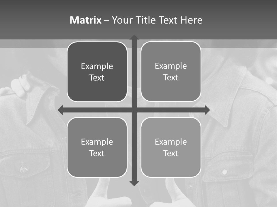 Brothers Black White Background PowerPoint Template