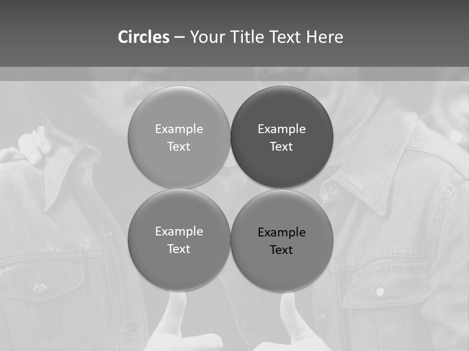 Brothers Black White Background PowerPoint Template