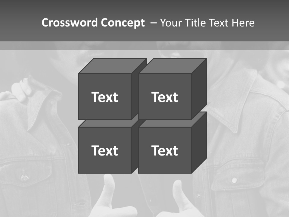 Brothers Black White Background PowerPoint Template