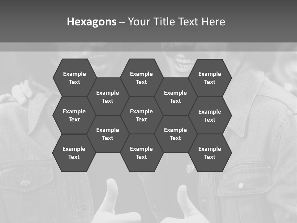 Brothers Black White Background PowerPoint Template