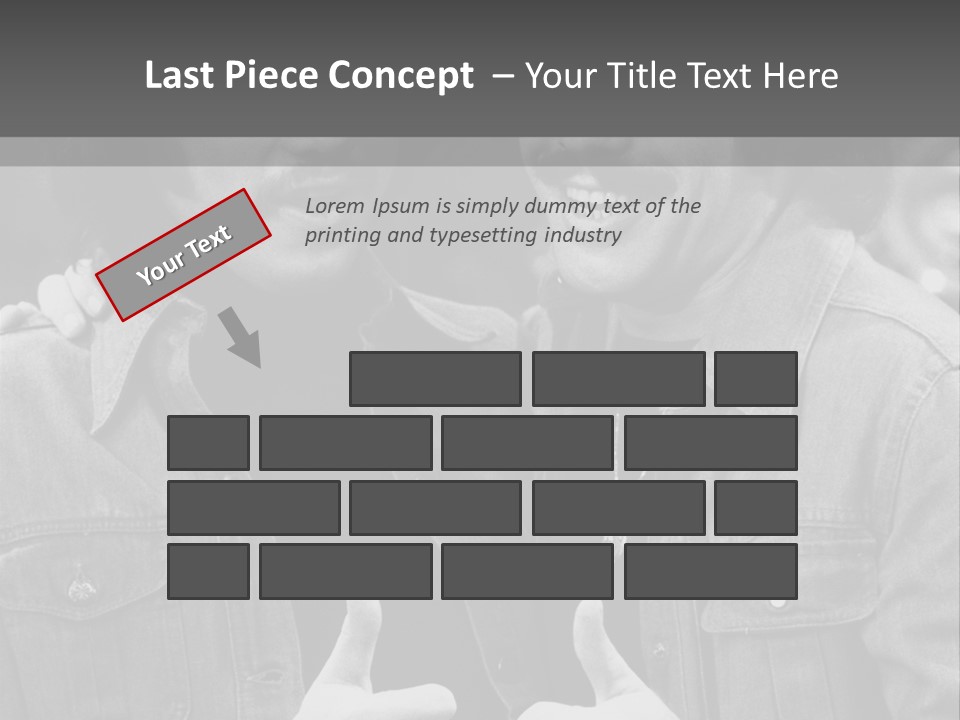 Brothers Black White Background PowerPoint Template