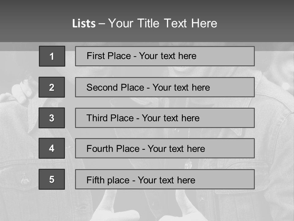 Brothers Black White Background PowerPoint Template