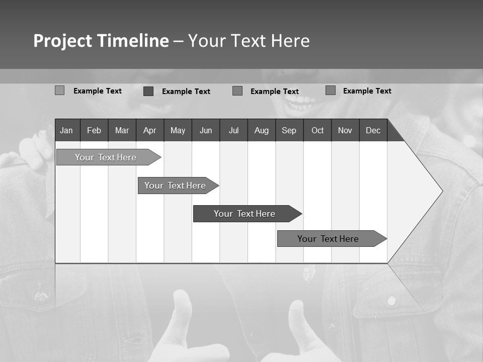 Brothers Black White Background PowerPoint Template