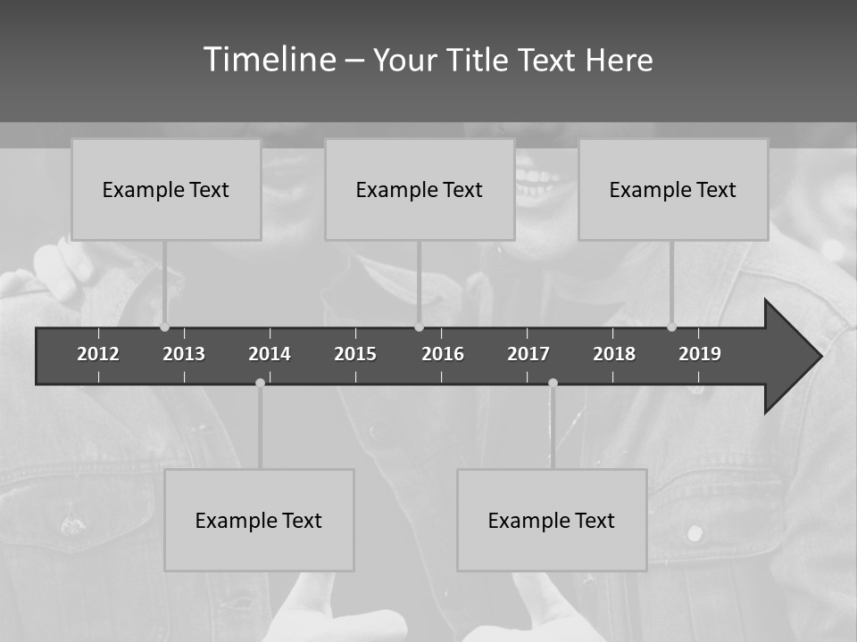 Brothers Black White Background PowerPoint Template