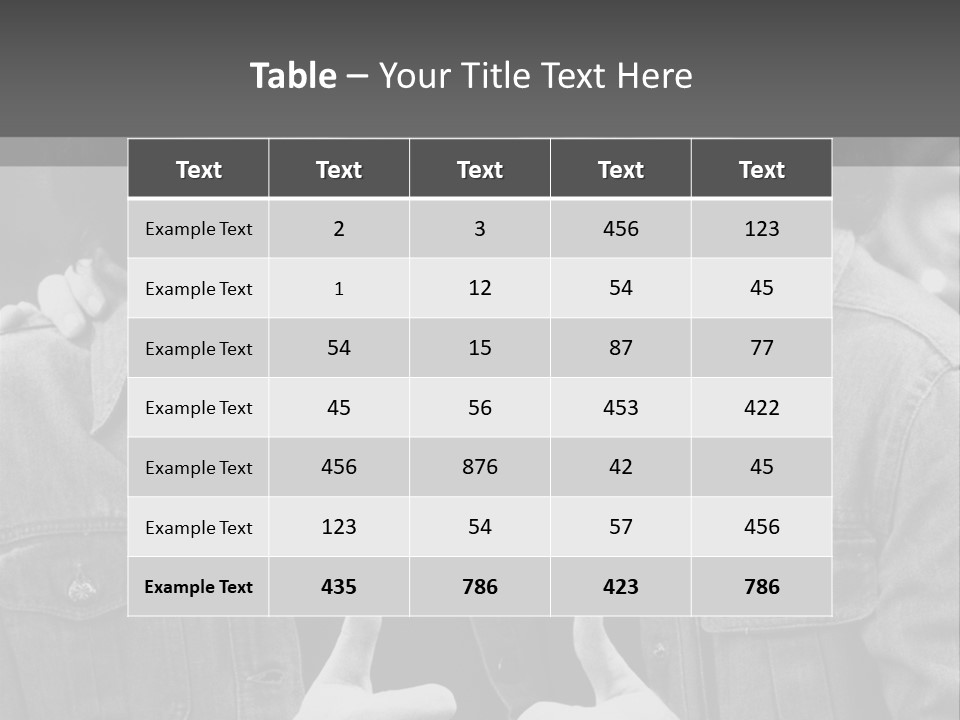 Brothers Black White Background PowerPoint Template