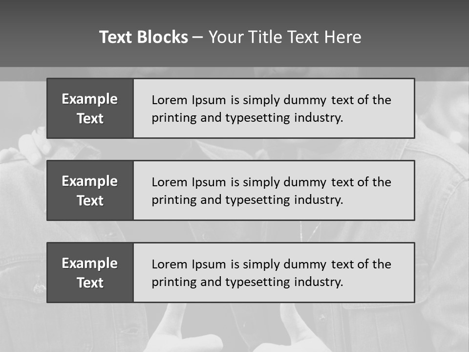 Brothers Black White Background PowerPoint Template