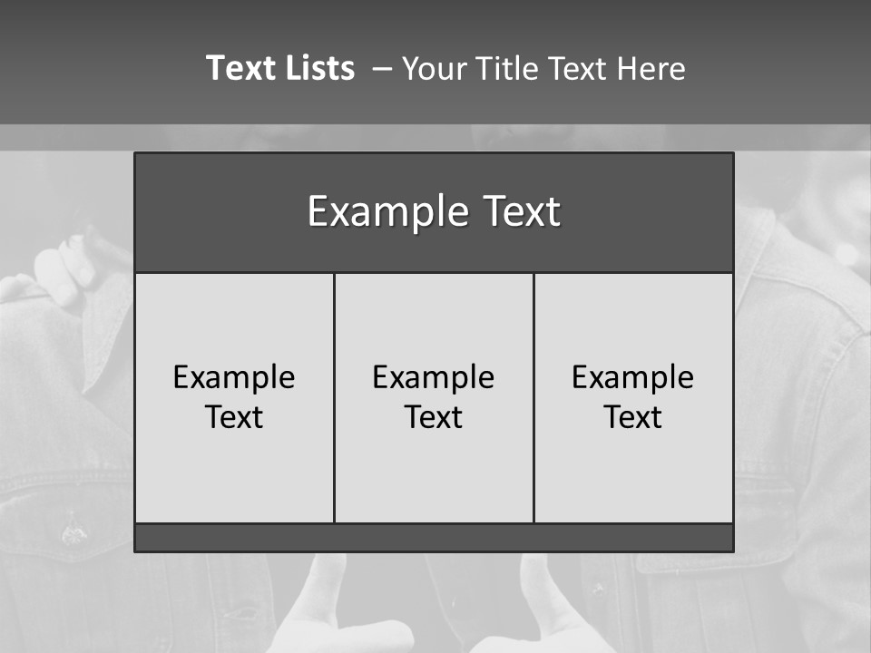 Brothers Black White Background PowerPoint Template