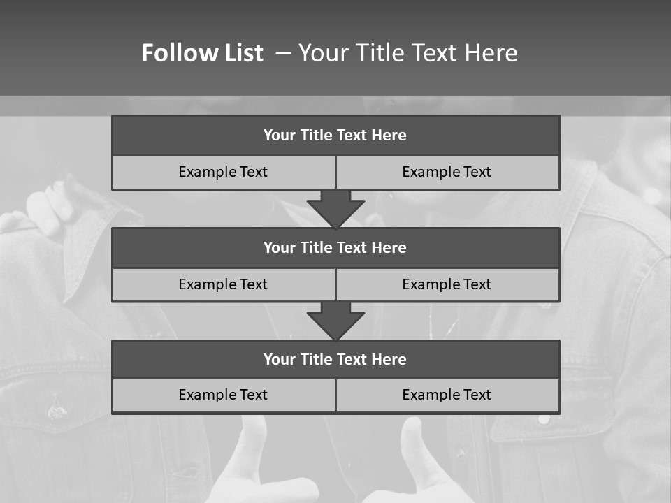 Brothers Black White Background PowerPoint Template