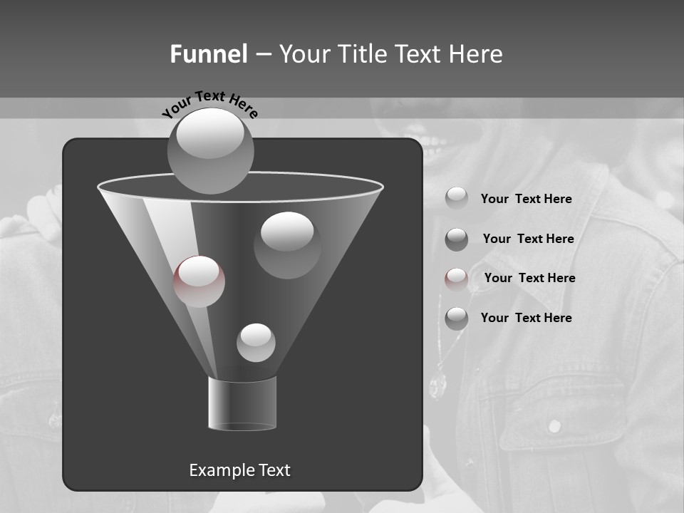 Brothers Black White Background PowerPoint Template