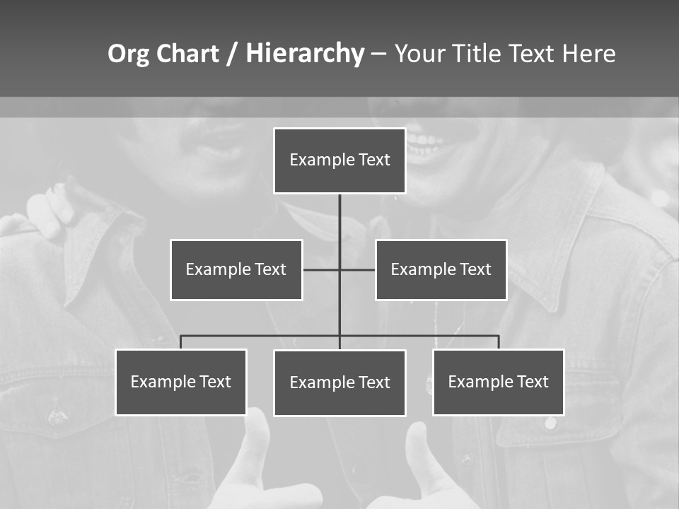 Brothers Black White Background PowerPoint Template