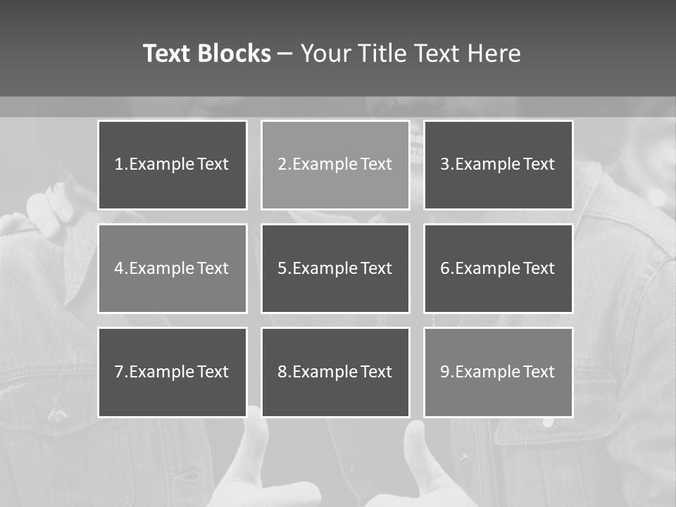 Brothers Black White Background PowerPoint Template